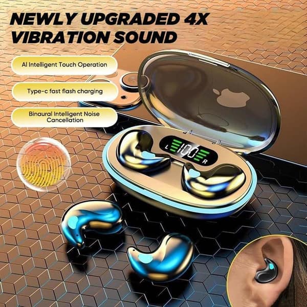 Knogleledningshovedtelefoner med Bluetooth-søvnfunktion, 5.