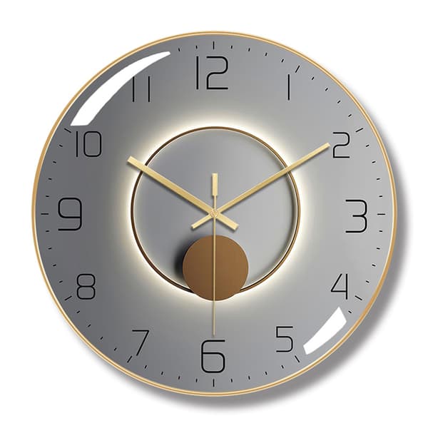Modell B Modern Tyst Väggklocka, 30 cm Diameter Väggpendel, Lämplig för Vardagsrum, Arbetsrum, Sovrum, Kök