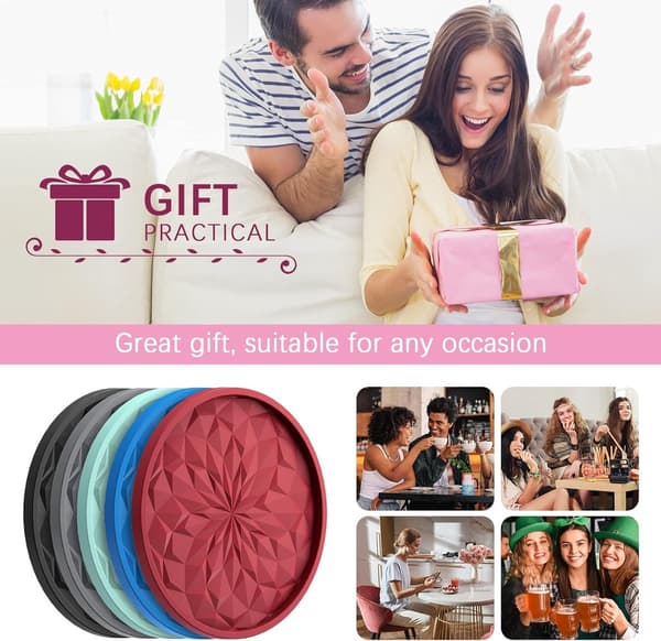 stykker - Coasters - Coasters til bordet - Coasters - Sili