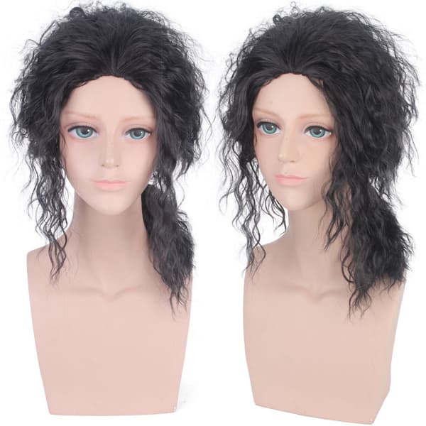 1 stk Michael Jackson COS paryk mand konge MJ sort mode flot