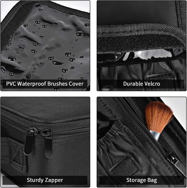 Sort - Make-up Rejsetaske Professionel Make-up Taske Organizer