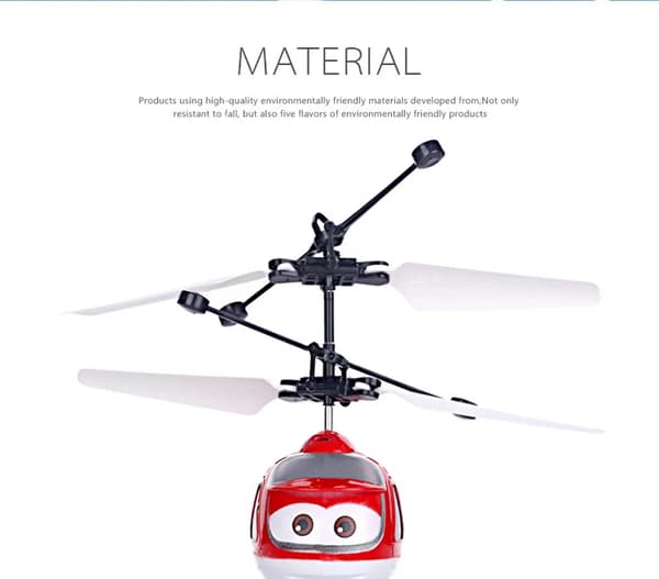 Mini RC Helikopterdrönare med Waterdrop-kontrollmodell Tecknad