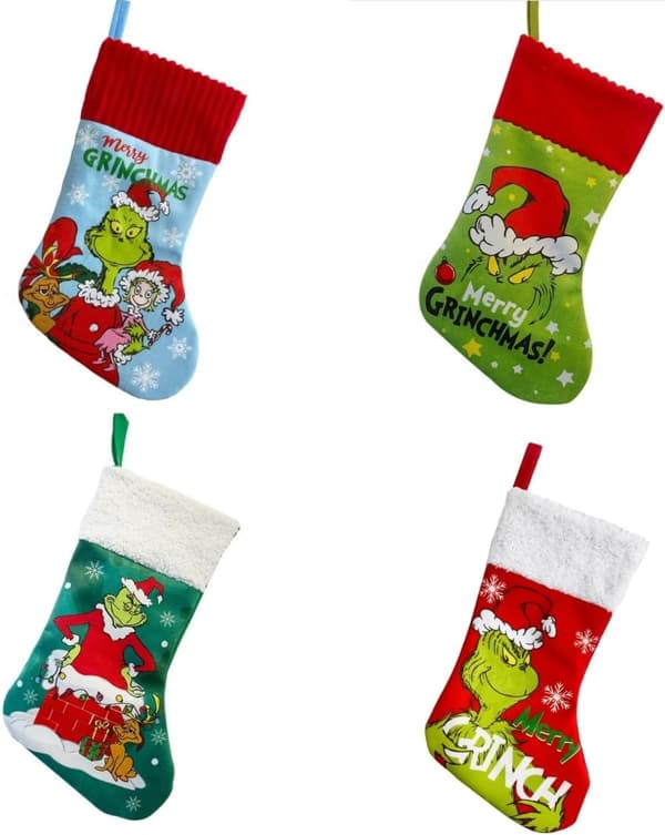 stk – (35*20 cm) Julestrømper Grinch Jule slik