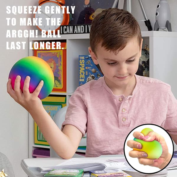 2-pack regnbågsfärgade klibbiga bollar för stresslindring - anti