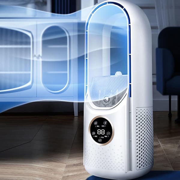 Bladeless skrivebordsventilator, velegnet til kontorborde, hjem og soveværelser (USB-port)