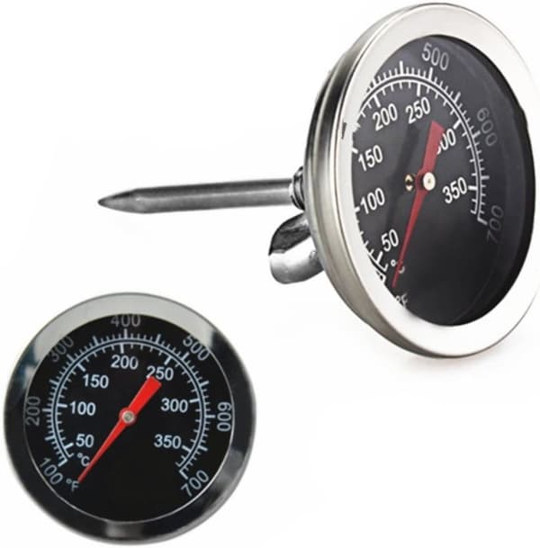 Rostfritt stål ugnstermometer BBQ grill rökt termometer