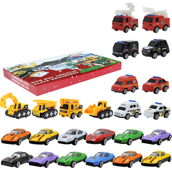Joulukalenteri Autot 2025 monivärinen(F)