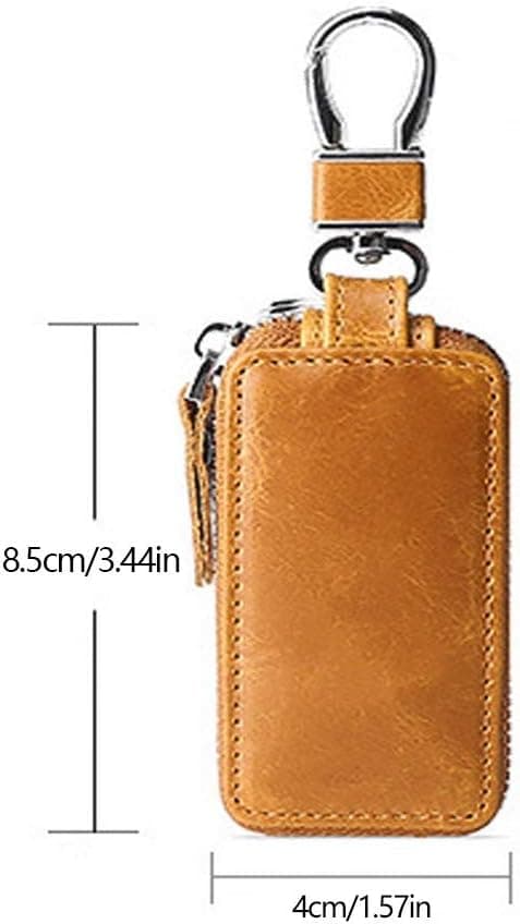 Bilnøgleetui, 1,57''x 3,44'' Læder Nøgleetui Nøgleholder Etui