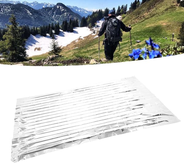 4 stycken nödfiltar vikbara silver 160×210cm