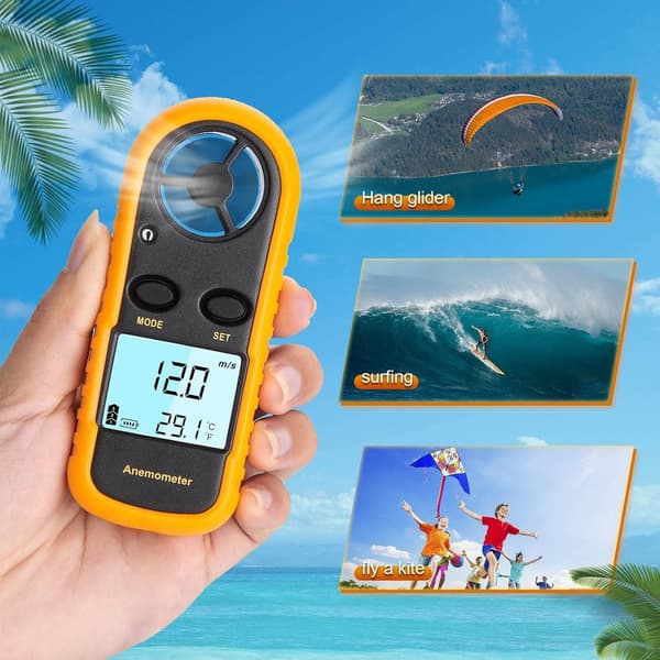 Anemometer - Handanemometer - Digital Anemometer, Fiske,