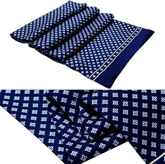 Herrhalsduk, herr sidenscarf, herrmode present, dubbel la
