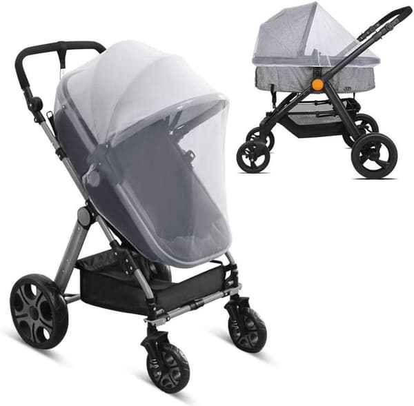 Myggnät - För barnvagnar - 1,5 m - Vit