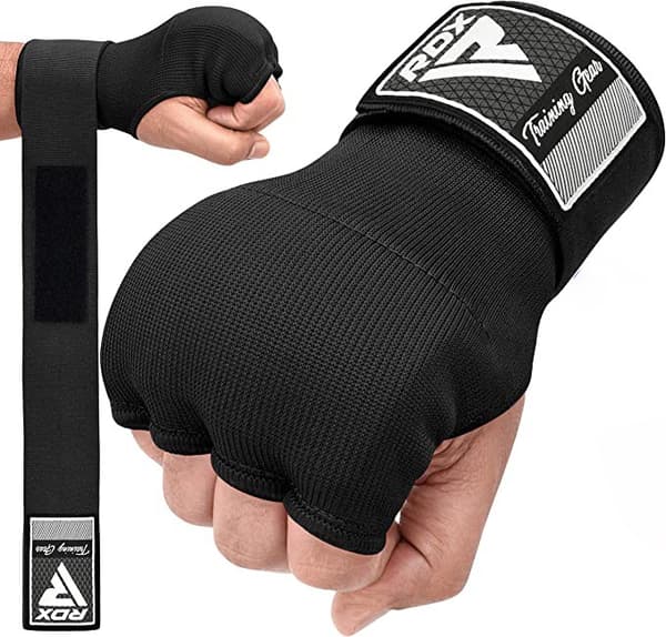 Sorte boksehandsker, 69 cm langt håndledsbånd, professionel MMA M