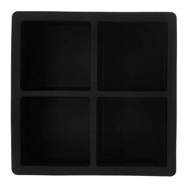 2 silikonisbitsformar, 4 isbitar per form, 11 x 11 x 5 cm bikakeisbitar för hem, hotell