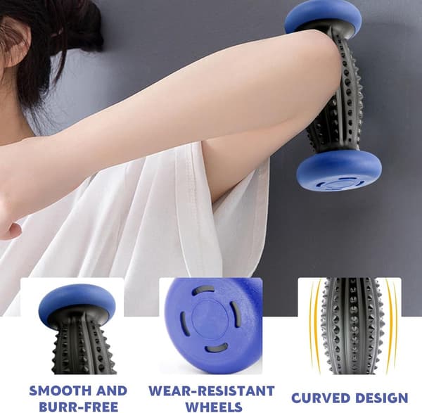 Fodmassagerulle - Med 3 massagebolde - Fodmassageba