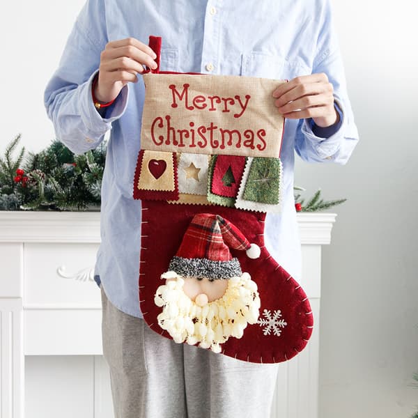 Glædelig jul store julestrømper julemand snemand