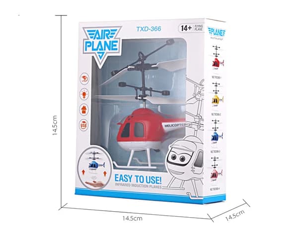 Mini RC Helikopterdrönare med Waterdrop-kontrollmodell Tecknad