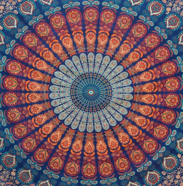Gobelänger Hippie Mandala Bohemian Psykedelisk, endast gobeläng