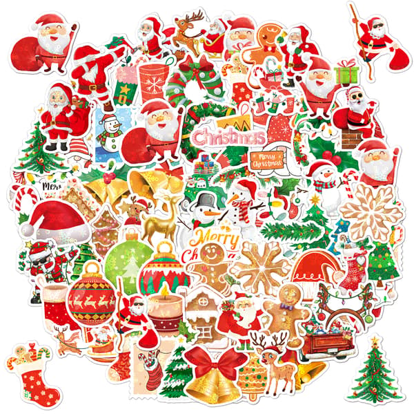 100 julestickers