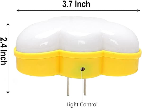 2 stk. Sensor LED Natlys Stik-ind Natlys til Børn