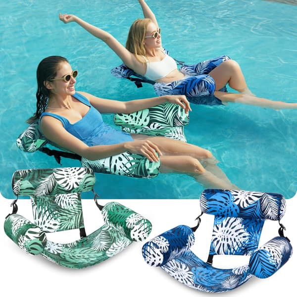 Uppblåsbara poolflottarmattor för vuxna, 2-pack