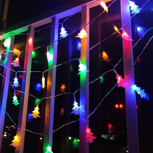 Julgransformade ljusslingor, 6M 40 LED batteridrivna