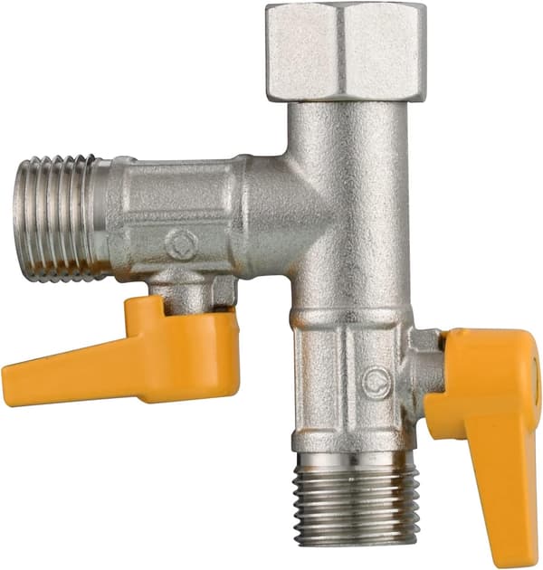 3-vejs ventil 1/2 T-fitting håndbruser og hovedbruser brusearm 3-vejs messingomskifterhaneadapter sluk