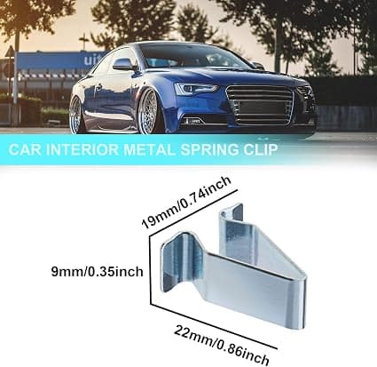 20-pack bilinteriör metallfästklämmor - 22 mm