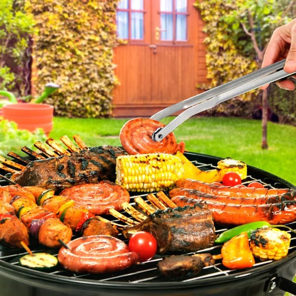 2-pak BBQ Pølsetang — Ideel til grillning og vending
