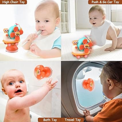 Babysugkoppssnurrleksaker för 6 9 12 18 månader - Barn