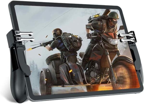 PUBG Gamepad för iPad Tablet Controller 4 Triggers Gamepad Joystick med roterande stativ för Android iOS Tablet med