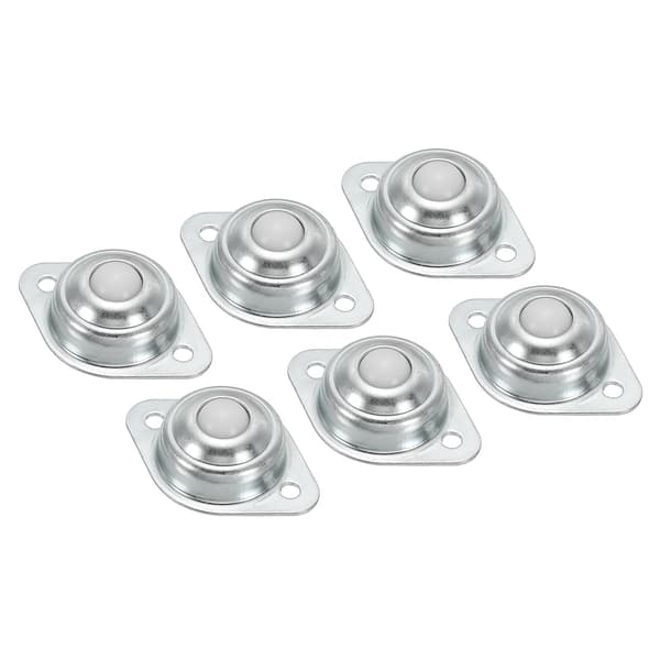 6-pack möbelhjul, platta kulhjul med lager trans