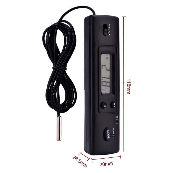 Digital LCD-temperaturmåler Elektronisk termometer Tempera
