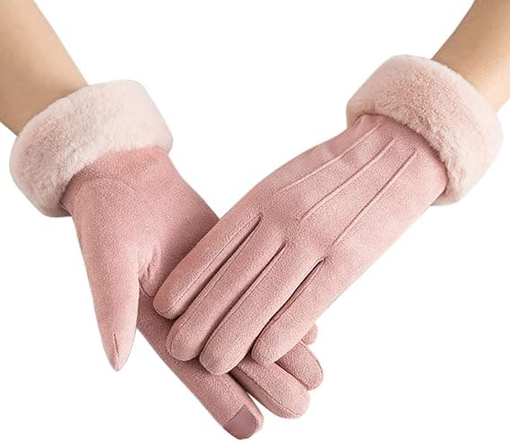 Handsker damer efterår og vinter touchskærm plus fløjlskrig