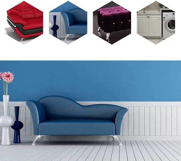 4 Stykker Møbelben, Tykke Sofaben i Rustfrit Stål, Kromben, Møbelskabs-Senge-Sofaben, til Sofa