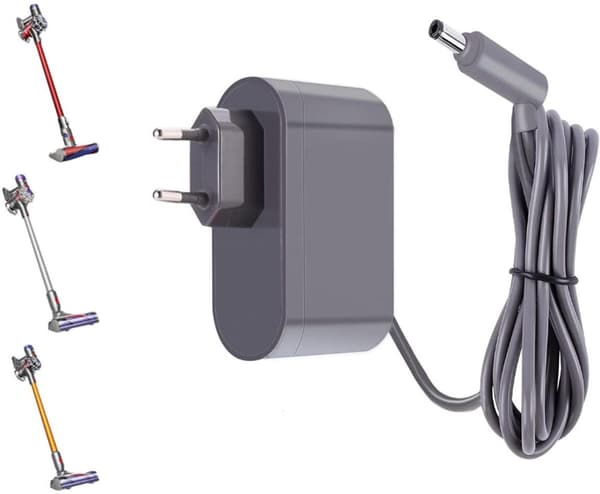 26.1V Oplader egnet til Dyson V6 V7 V8, Erstatningsoplader egnet til Dyson, Kabel 1.8 m