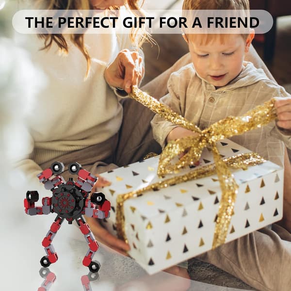 stk. Fidget Spinners, DIY Deformerbare Robot Fingerspidslegetøj, De