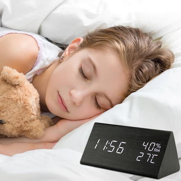 Väckarklocka Digital Väckarklocka, Bordsklocka Med Natt-LED
