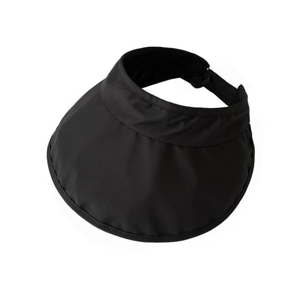 Dam sommar solhatt — Vikbar & Snabbtorkande (svart)