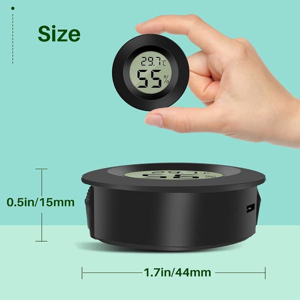 Mini tårn digitalt LCD termometer hygrometer temperatur Hu