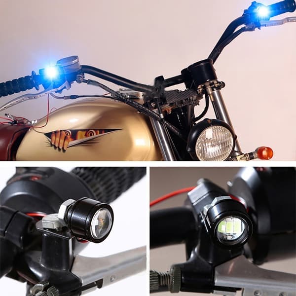 2st Nya 12V Eagle Eye LED Varselljus Dimma Backljus