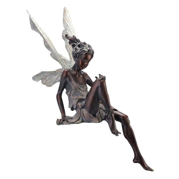 Fe statue engel skulptur engel pixie håndværk havefigur