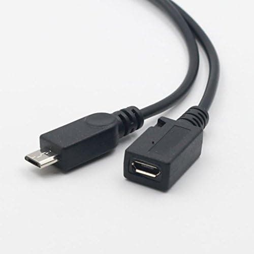 AuviPal 2-i-1 Micro USB til USB-adapter (OTG-kabel + strømkabel) til FireStick, Playstation Classic og mere