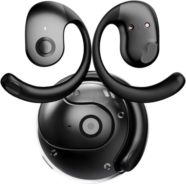 (Svart) Språköversättningshörlurar, trådlös Bluetooth