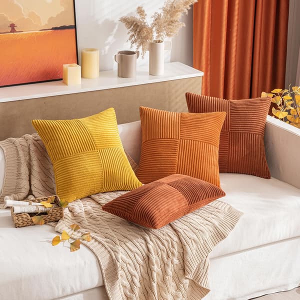 Manchesterpude orange 45*45cm