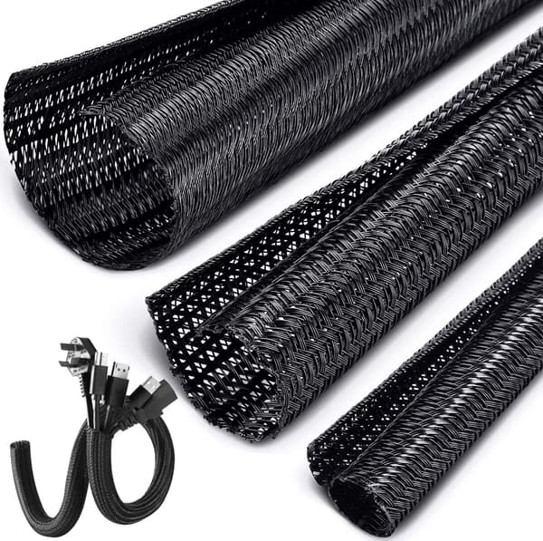 Kabelbeskyttelse - 3 m (14 mm) - Nylon - Sort