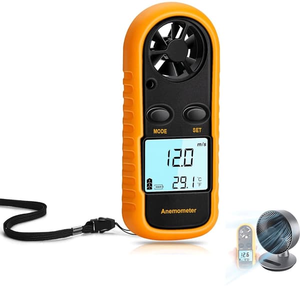 Anemometer - Handanemometer - Digital Anemometer, Fiske,