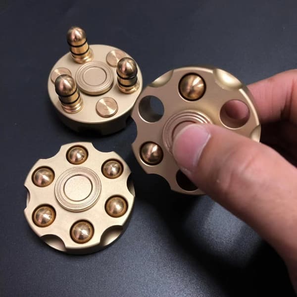 Cool Alloy Fidget Spinner, Små Fidget Cube Kæde Legetøj