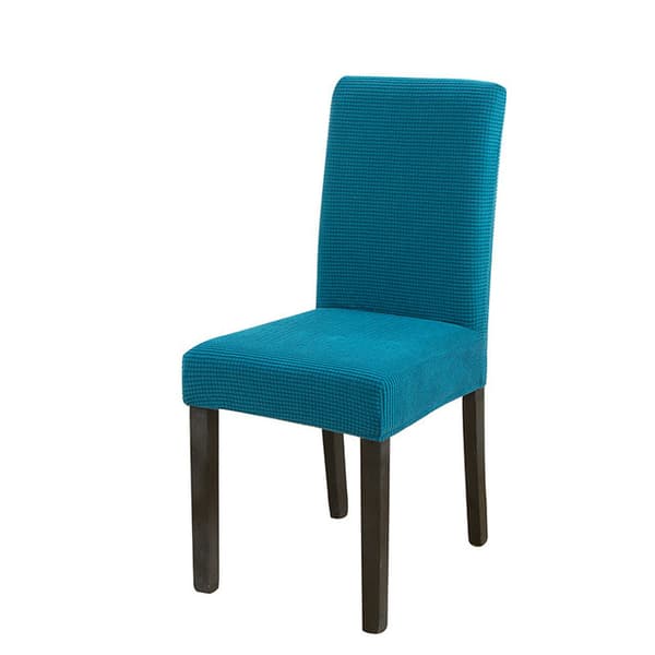 Överdrag i ett stycke, set om 4 (blå stenblå), matstol