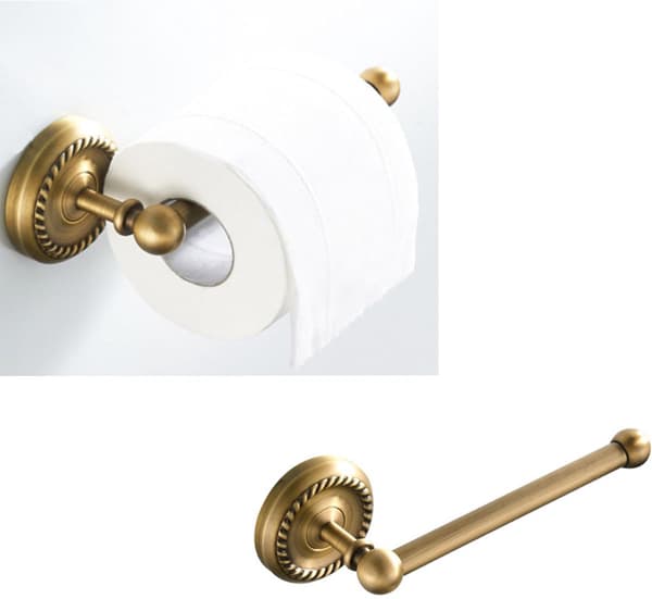 Pappershanddukshållare - Koppar - 175mm - Hålmontering